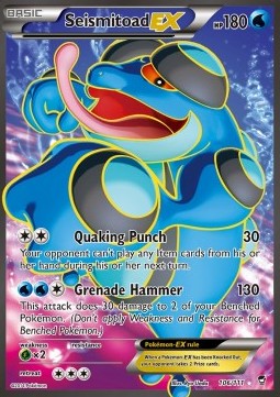 Seismitoad EX Pokemon Furious Fists #106/111