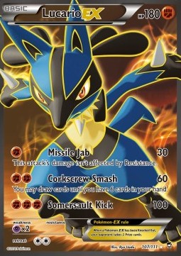 Lucario EX Pokemon Furious Fists #107/111