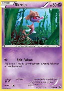 Skrelp Pokemon Flashfire #44/106