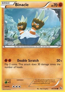 Binacle Pokemon Flashfire #48/106