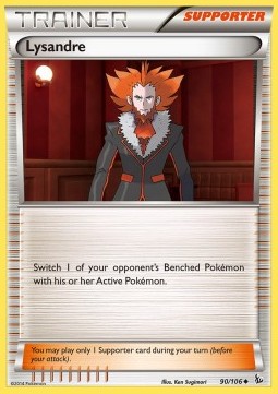 Lysandre [Reverse Holo] Pokemon Flashfire #90/106