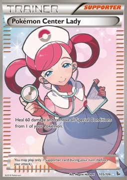 Pokemon Center Lady Pokemon Flashfire #105/106
