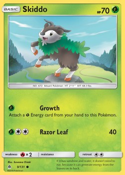 Skiddo Pokemon Forbidden Light #9/131