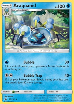 Araquanid Pokemon Forbidden Light #33/131
