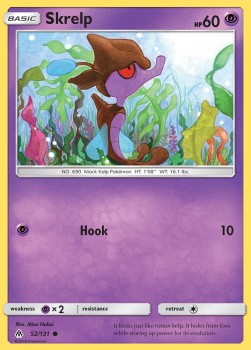 Skrelp [Reverse Holo] Pokemon Forbidden Light #52/131