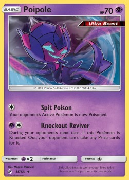 Poipole [Reverse Holo] Pokemon Forbidden Light #55/131