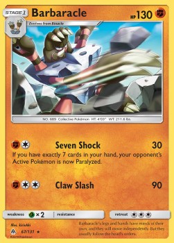 Barbaracle [Reverse Holo] Pokemon Forbidden Light #67/131
