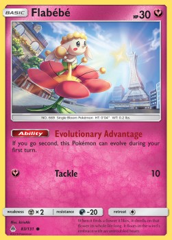 Flabebe [Reverse Holo] Pokemon Forbidden Light #83/131