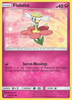 Flabebe [Reverse Holo] Pokemon Forbidden Light #84/131
