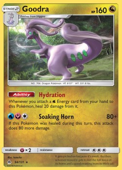 Goodra [Reverse Holo] Pokemon Forbidden Light #94/131