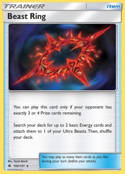 Beast Ring Pokemon Forbidden Light #102/131