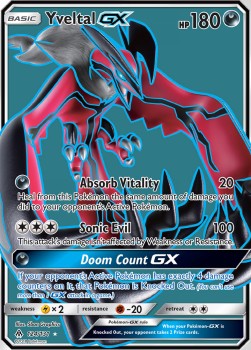 Yveltal-GX Pokemon Forbidden Light #124/131
