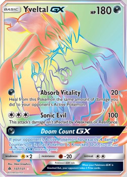 Yveltal GX Pokemon Forbidden Light #137/131