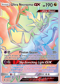 Ultra Necrozma-GX Pokemon Forbidden Light #140/131
