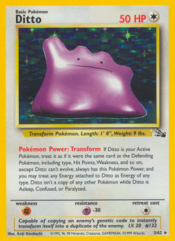 Ditto Pokemon Fossil #3/62