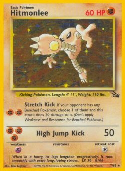 Hitmonlee Pokemon Fossil #7/62
