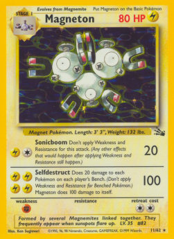 Magneton Pokemon Fossil #11/62