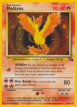 Moltres Pokemon Fossil #12/62