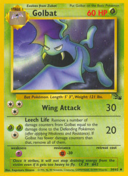 Golbat [1st Edition] Pokemon Fossil #34/62