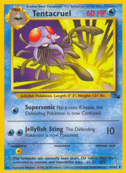 Tentacruel Pokemon Fossil #44/62