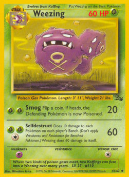 Weezing Pokemon Fossil #45/62