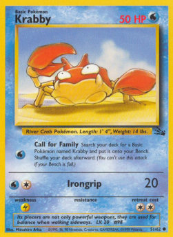 Krabby [Error] Pokemon Fossil #51/62