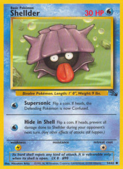 Shellder [1st Edition] Pokemon Fossil #54/62