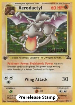 Aerodactyl [1st Edition] Pokemon Fossil #1/62