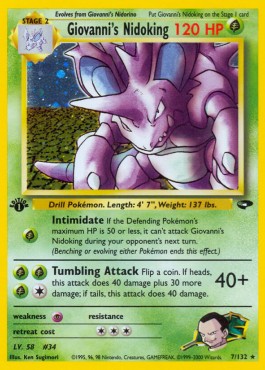 Giovanni's Nidoking Pokemon Gym Challenge #7/132