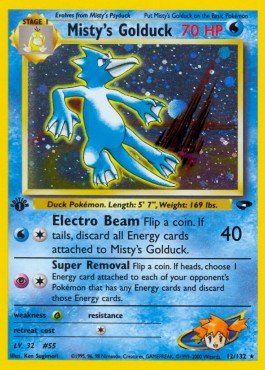 Misty's Golduck [1st Edition] Pokemon Gym Challenge #12/132