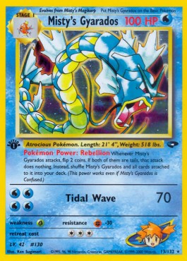 Misty's Gyarados [1st Edition] Pokemon Gym Challenge #13/132
