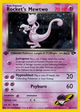 Rocket's Mewtwo [1st Edition] Pokemon Gym Challenge #14/132