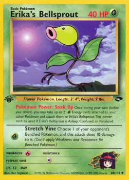 Erika's Bellsprout [1st Edition] Pokemon Gym Challenge #38/132