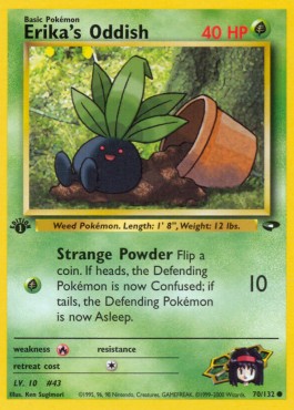 Erika's Oddish [1st Edition] Pokemon Gym Challenge #70/132