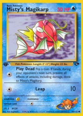 Misty's Magikarp [1st Edition] Pokemon Gym Challenge #88/132