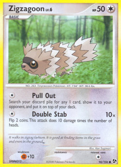 Zigzagoon Pokemon Great Encounters #96/106