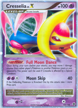 Cresselia LV. X Pokemon Great Encounters #103/106