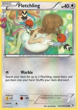Fletchling Pokemon Generations #RC25/83