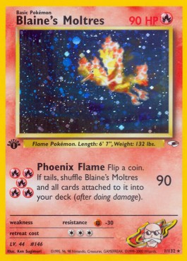 Blaine's Quiz Pokemon Gym Heroes #1 #97/132