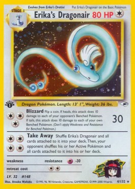 Erika's Dragonair [1st Edition] Pokemon Gym Heroes #4/132