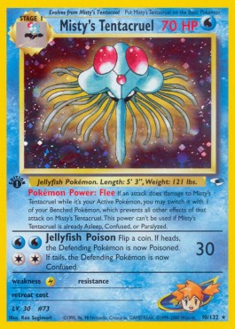 Misty's Tentacruel Pokemon Gym Heroes #10/132