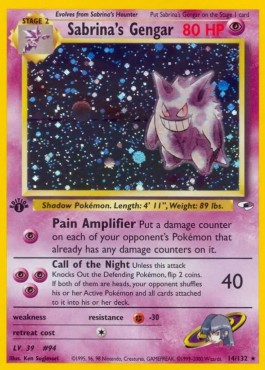 Sabrina's Gengar [1st Edition] Pokemon Gym Heroes #14/132