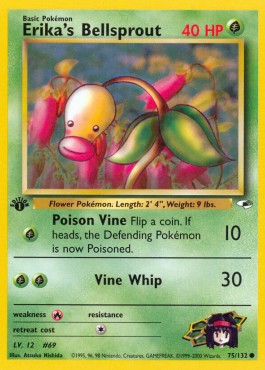 Erika's Bellsprout [1st Edition] Pokemon Gym Heroes #75/132
