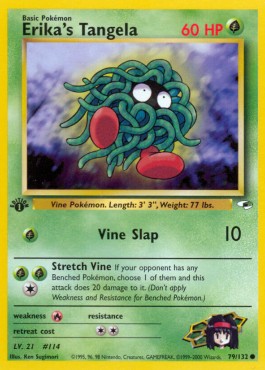 Erika's Tangela [1st Edition] Pokemon Gym Heroes #79/132