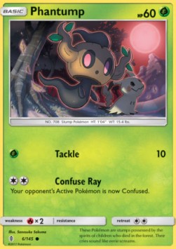 Phantump Pokemon Guardians Rising #6/145