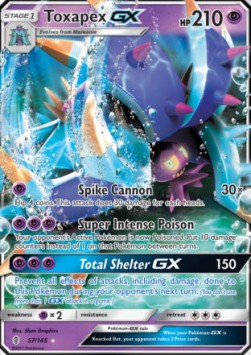 Toxapex GX Pokemon Guardians Rising #57/145