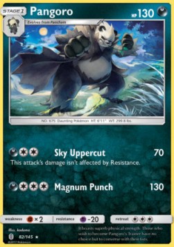 Pangoro [Reverse Holo] Pokemon Guardians Rising #82/145