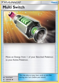 Multi Switch Pokemon Guardians Rising #129/145