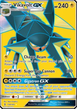 Vikavolt GX Pokemon Guardians Rising #134/145