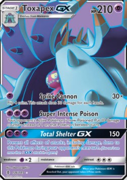 Toxapex-GX GX Pokemon Guardians Rising #136/145